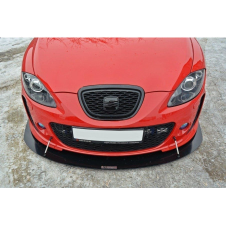 SPLITTER RACING ANTERIORE V.1 SEAT LEON MK2 MS DESIGN (Cod. M-SE-LE-2-MS-CNC-FD1A)