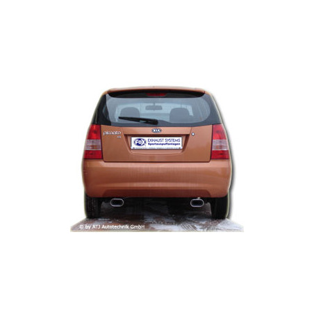 Kia Picanto Silenziatore posteriore con uscite destra e sinistra (duplex) – 135x80 Tipo 53 (Cod. F