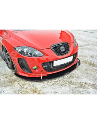 SPLITTER RACING ANTERIORE V.2 SEAT LEON MK2 MS DESIGN (Cod. M-SE-LE-2-MS-CNC-FD2A)