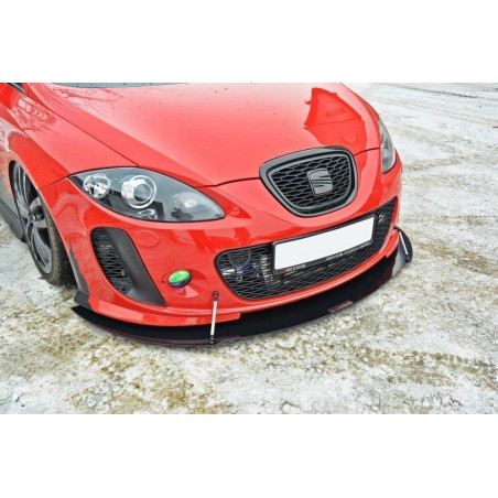 SPLITTER RACING ANTERIORE V.2 SEAT LEON MK2 MS DESIGN (Cod. M-SE-LE-2-MS-CNC-FD2A)