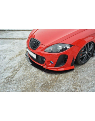 SPLITTER RACING ANTERIORE V.2 SEAT LEON MK2 MS DESIGN (Cod. M-SE-LE-2-MS-CNC-FD2A)