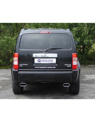 Dodge Nitro silenziatore posteriore tubo system destra/sinistra – 160x80 Tipo 53 destro (Cod. F-DO
