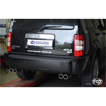 Dodge Nitro silenziatore posteriore tubo system destra/sinistra – 2x78x75 Tipo 70 r (Cod. F-DO0100