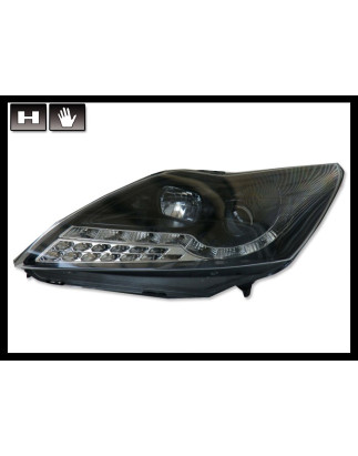 Fari Day Light Ford Focus 2008, Intermitente Led, Black (Cod. E-FAF0089)