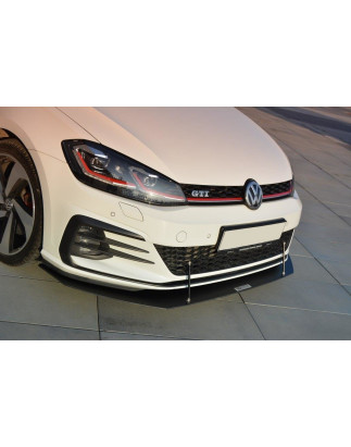 SPLITTER RACING ANTERIORE V.1 Volkswagen Golf GTI / GTD Mk7 Facelift (Cod. M-VW-GO-7F-GTI-CNC-FD1A)