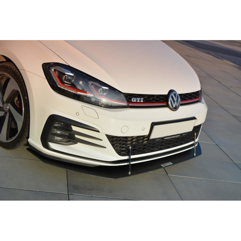 SPLITTER RACING ANTERIORE V.1 Volkswagen Golf GTI / GTD Mk7 Facelift (Cod. M-VW-GO-7F-GTI-CNC-FD1A)