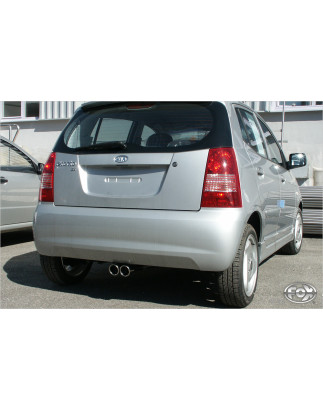 Kia Picanto Silenziatore uscita posteriore center – 2x70 Tipo 16 (Cod. F-KI150001-126)