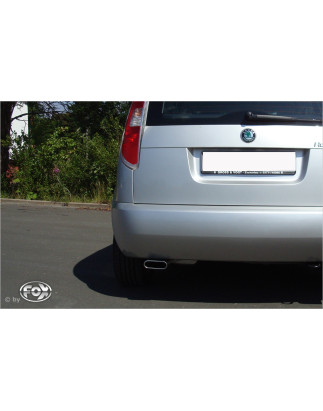 Skoda Roomster 5J Silenziatore posteriore – 130x50 Tipo 52 (Cod. F-SK080001-581)
