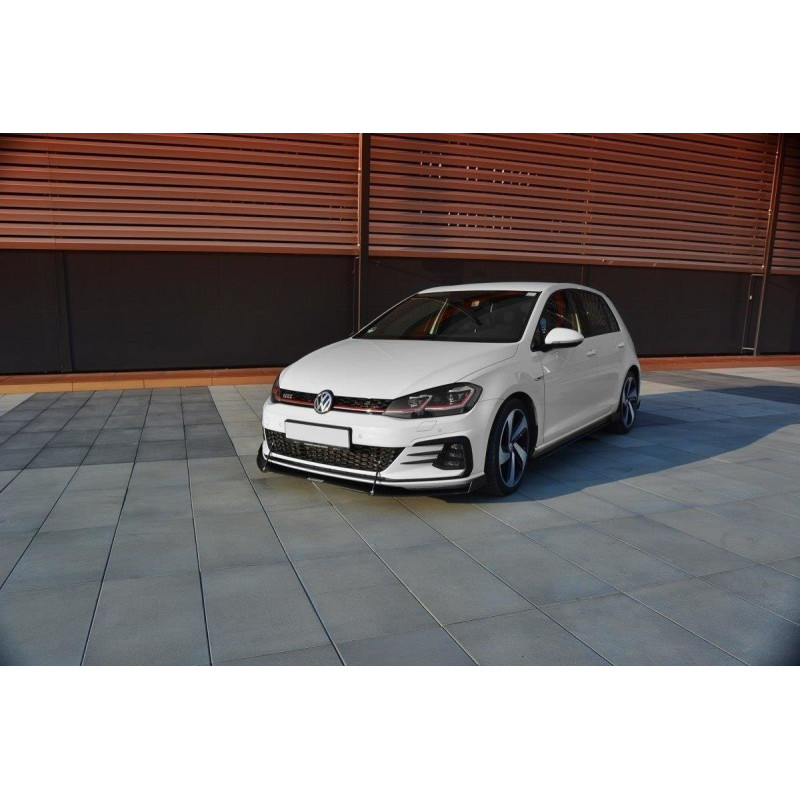 SPLITTER RACING ANTERIORE V.2 Volkswagen Golf GTI / GTD Mk7 Facelift (Cod. M-VW-GO-7F-GTI-CNC-FD2A)