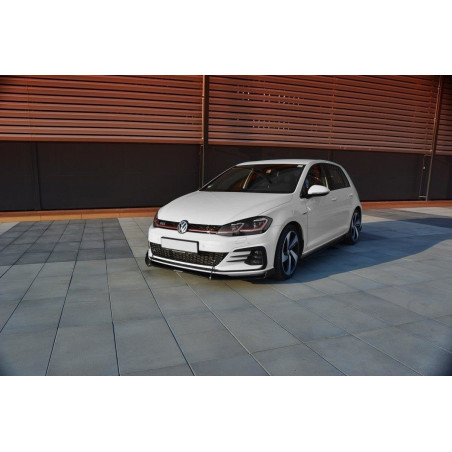 SPLITTER RACING ANTERIORE V.2 Volkswagen Golf GTI / GTD Mk7 Facelift (Cod. M-VW-GO-7F-GTI-CNC-FD2A)