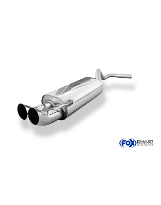 VW Polo 6N Silenziatore posteriore Ø50mm – 2x76 Tipo 18 (Cod. F-VW042022-166)
