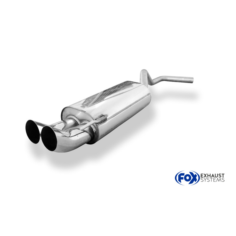 VW Polo 6N Silenziatore posteriore Ø50mm – 2x76 Tipo 18 (Cod. F-VW042022-166)