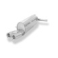 Skoda Fabia Tipo 6Y2/ 5J/ NJ3 – 3/5-türig Silenziatore posteriore – 2x (Cod. F-SK050002-068)