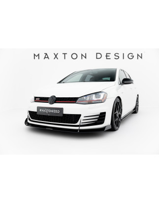 SPLITTER RACING ANTERIORE Volkswagen Golf GTI / GTD Mk7  (Cod. M-VW-GO-7-GTI-CNC-FD1A)