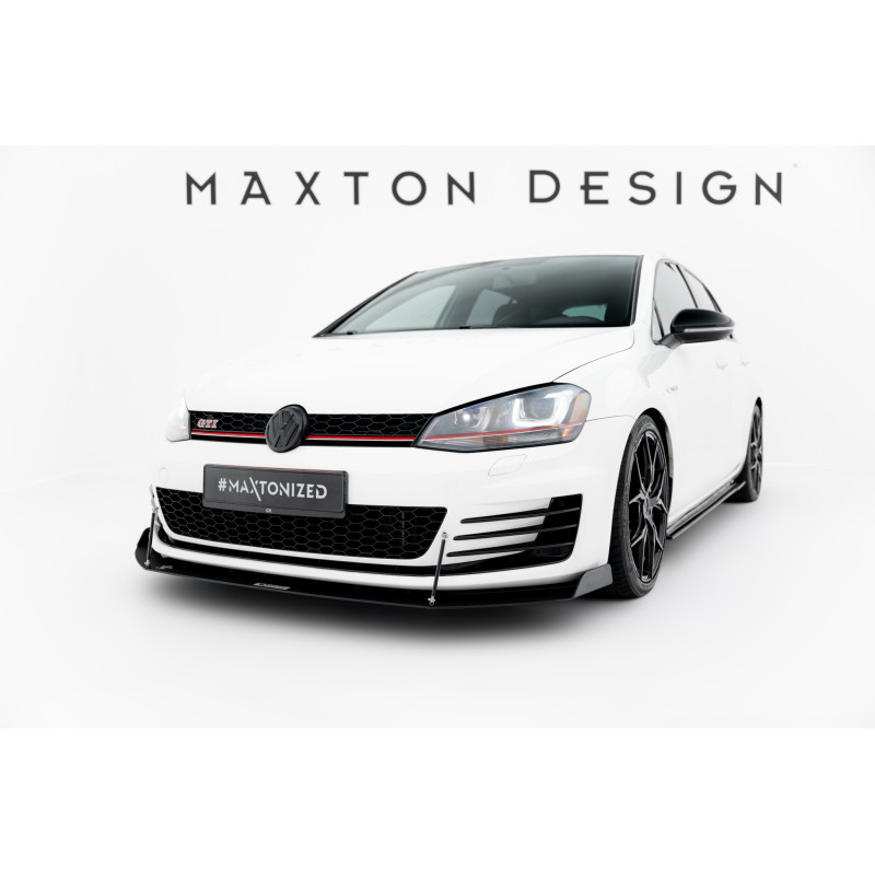 SPLITTER RACING ANTERIORE Volkswagen Golf GTI / GTD Mk7  (Cod. M-VW-GO-7-GTI-CNC-FD1A)