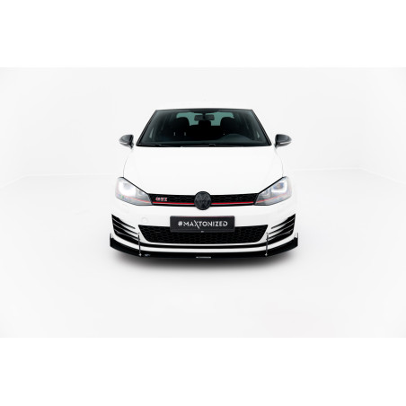 SPLITTER RACING ANTERIORE Volkswagen Golf GTI / GTD Mk7  (Cod. M-VW-GO-7-GTI-CNC-FD1A)