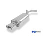VW Polo 6N Silenziatore posteriore single flow Ø45mm – 135x80 Tipo 53 (Cod. F-VW042001-593)