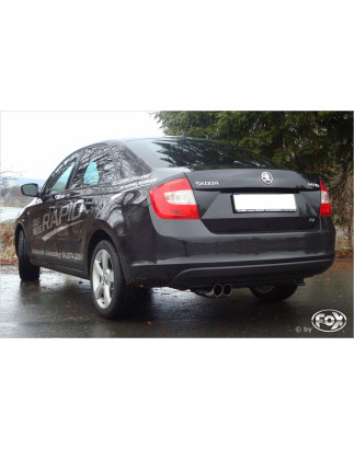 Skoda Rapid berlina Silenziatore posteriore – 2x76 Tipo 18 (Cod. F-SK110002-166)