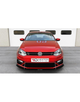 SPLITTER RACING ANTERIORE Volkswagen Polo GTI Mk5 Facelift (Cod. M-VW-PO-5F-GTI-CNC-FD1A)
