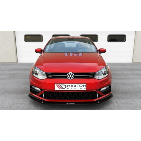SPLITTER RACING ANTERIORE Volkswagen Polo GTI Mk5 Facelift (Cod. M-VW-PO-5F-GTI-CNC-FD1A)