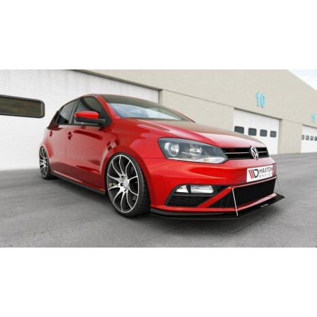SPLITTER RACING ANTERIORE Volkswagen Polo GTI Mk5 Facelift (Cod. M-VW-PO-5F-GTI-CNC-FD1A)