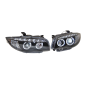 Fari Anteriori A Led BMW E87 07-11 Black, Intermitente Led (Cod. E-FAB0120)