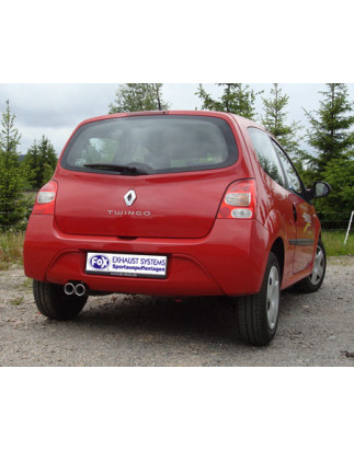 Renault Twingo CNO Silenziatore posteriore – 2x70 Tipo 13 (Cod. F-RE061002-066)