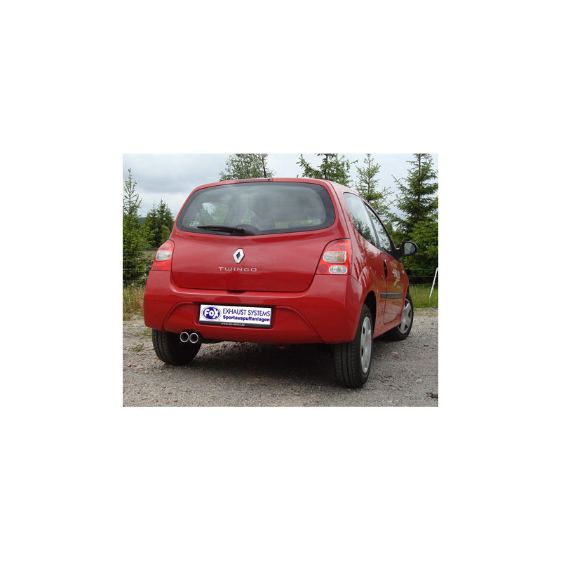 Renault Twingo CNO Silenziatore posteriore – 2x70 Tipo 13 (Cod. F-RE061002-066)
