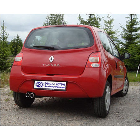 Renault Twingo CNO Silenziatore posteriore – 2x70 Tipo 13 (Cod. F-RE061002-066)