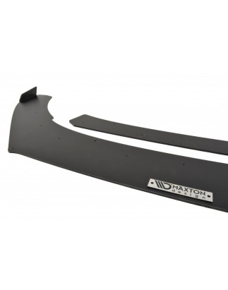 SPLITTER RACING ANTERIORE (with wings) Volkswagen Polo GTI Mk5 Facelift (Cod. M-VW-PO-5F-GTI-CNC-FD2