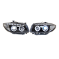 Fari Anteriori A Led BMW E87 07-11 Black, Intermitente Led (Cod. E-FAB0120)