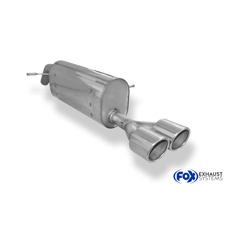 Peugeot 207 RC Silenziatore posteriore on one side – 2x100 Tipo 16 (Cod. F-PE022021-134)