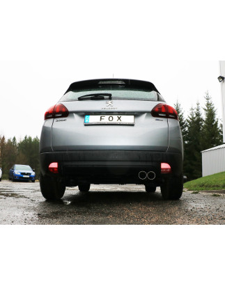 Peugeot 2008 Silenziatore posteriore – 2x80 Tipo 25 (Cod. F-PE110001-280)