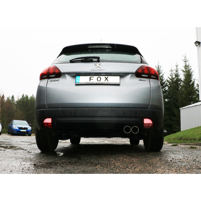 Peugeot 2008 Silenziatore posteriore – 2x80 Tipo 25 (Cod. F-PE110001-280)