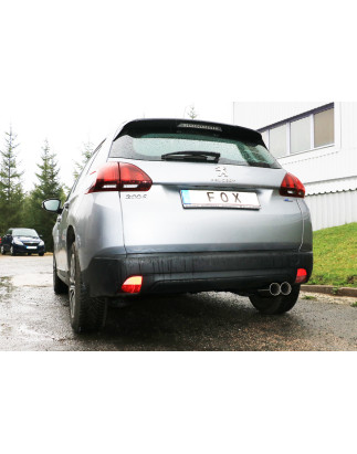 Peugeot 2008 Silenziatore posteriore – 2x80 Tipo 25 (Cod. F-PE110001-280)