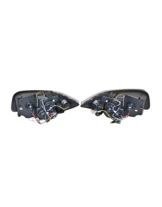 Fari Anteriori A Led BMW E87 07-11 Black, Intermitente Led (Cod. E-FAB0120)
