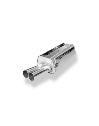 Audi 80 Tipo B4 Silenziatore posteriore Ø63,5mm – 2x70 Tipo 10 (Cod. F-AU013012-006)