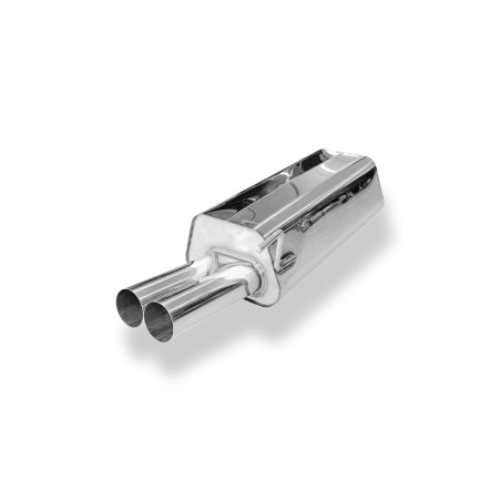 Audi 80 Tipo B4 Silenziatore posteriore Ø63,5mm – 2x70 Tipo 10 (Cod. F-AU013012-006)