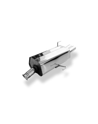 Audi 80 Tipo B4 Silenziatore posteriore Ø63,5mm – 2x70 Tipo 10 (Cod. F-AU013012-006)