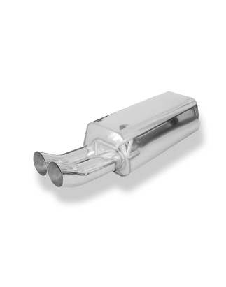 Audi 80 Tipo B4 Silenziatore posteriore Ø63,5mm – 2x76 Tipo 18 (Cod. F-AU013012-166)