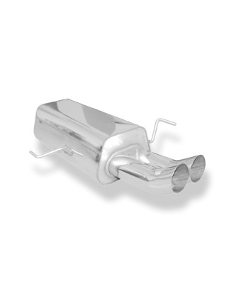 Audi 80 Tipo B4 Silenziatore posteriore Ø63,5mm – 2x76 Tipo 18 (Cod. F-AU013012-166)