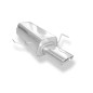 Audi 80 Tipo B4 Silenziatore posteriore Ø63,5mm – 135x80 Tipo 53 (Cod. F-AU013012-593)