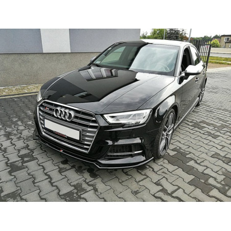 SPLITTER ANTERIORE V.2 Audi S3 / A3 S-Line 8V FL berlina (Cod. M-AU-S3-3F-FD2G)