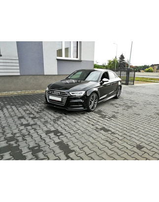 SPLITTER ANTERIORE V.2 Audi S3 / A3 S-Line 8V FL berlina (Cod. M-AU-S3-3F-FD2G)
