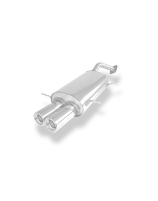 Mazda MX3 Tipo EC Silenziatore posteriore con tulip and flange – 2x8 (Cod. F-MA070002-070)