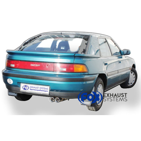 Mazda 323 Tipo BG/ MX3 Tipo EC Silenziatore posteriore con flange – 2x (Cod. F-MA020002-070)