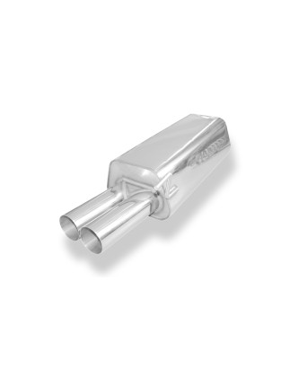 Audi 80 Tipo B4 Silenziatore posteriore Ø63,5mm – 2x76 Tipo 10 (Cod. F-AU013012-008)