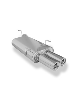 Opel Vectra B – Bj. ab 9/99` Silenziatore posteriore Ø55mm – 2x80 tipo (Cod. F-OP051042-070)