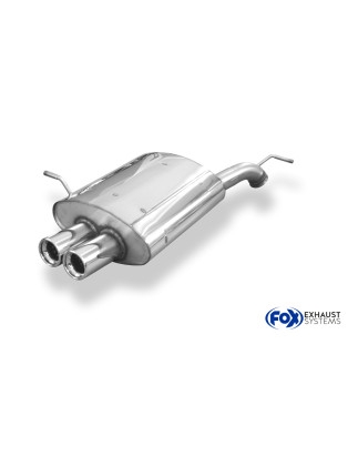 Peugeot 407 – 2,2l 16V Silenziatore posteriore – 2x80 Tipo 13 (Cod. F-PE042002-070)
