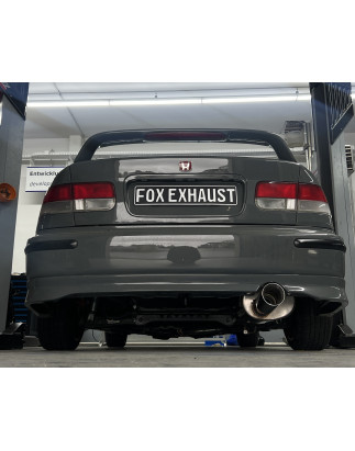 Honda Civic 6 – EJ6 Coupé Silenziatore posteriore einflutig – 1x100 Tipo 24 (Cod. F-HO146011-27